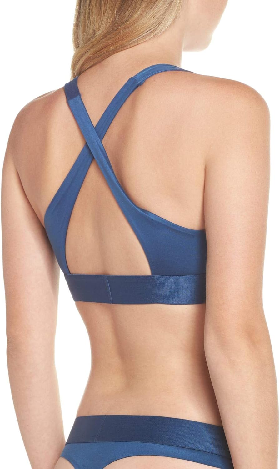 Женский бюстгальтер-бралетт Calvin Klein Bold Accents Unlined, Lyria Blue — фото 2