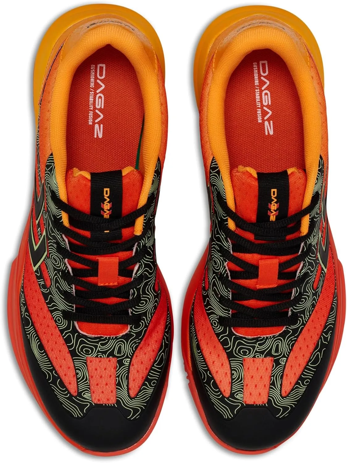 Кроссовки hummel Dagaz Vi Handball Indoor Shoes for Adults, черный/красный — фото 3