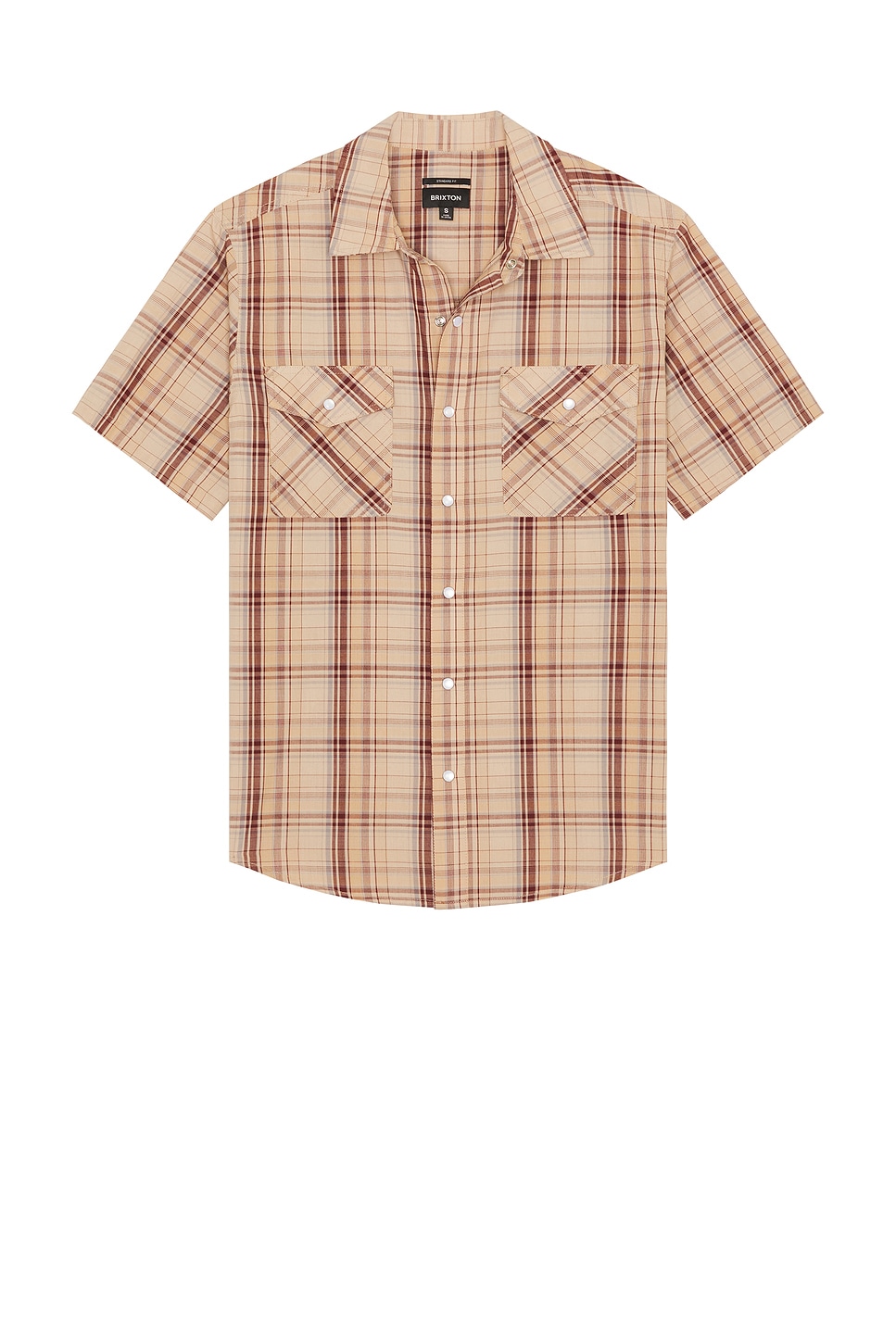 

Wayne западная рубашка с коротким рукавом Brixton, western plaid