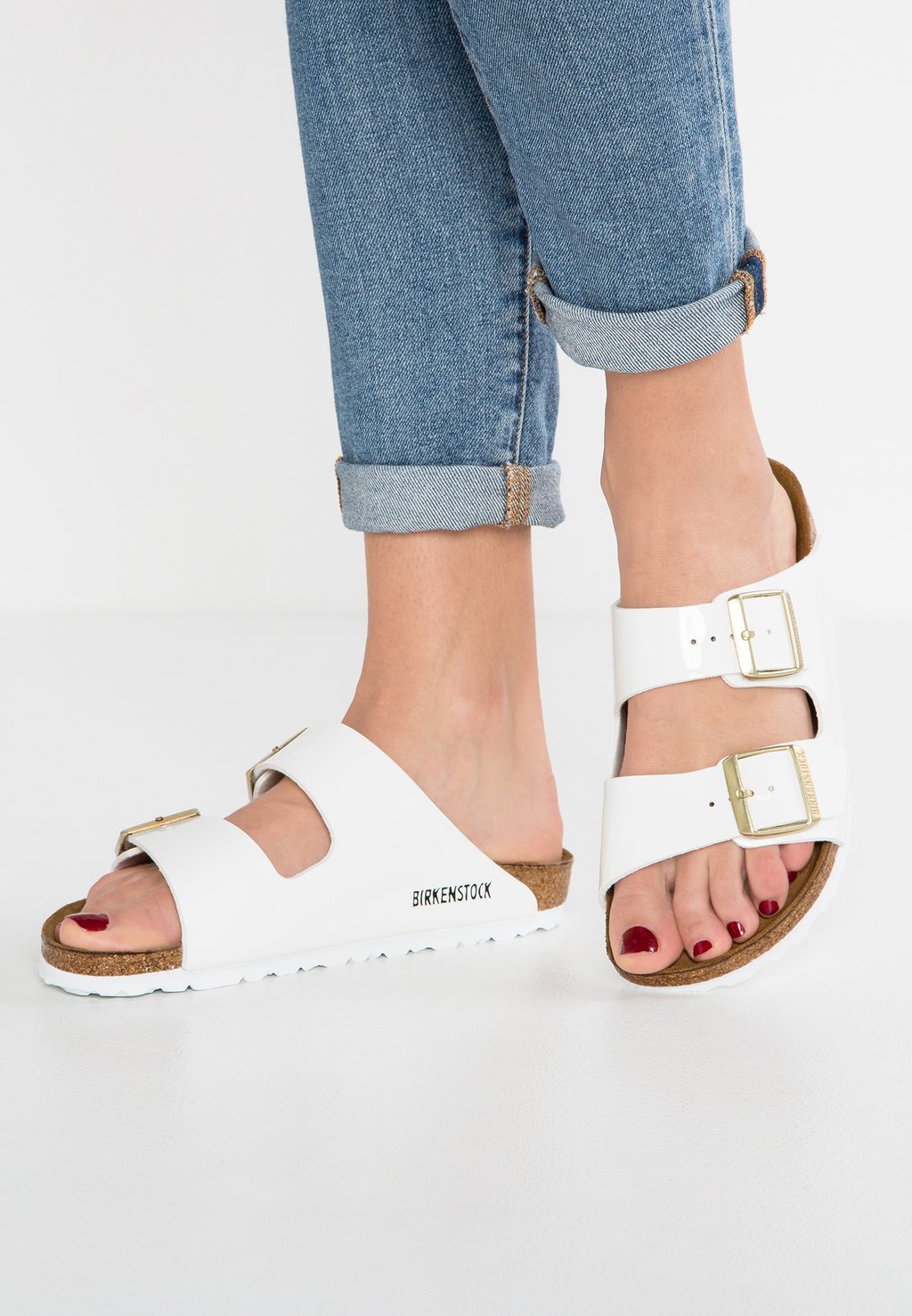 

Тапочки Arizona Bf Narrow Birkenstock, белый