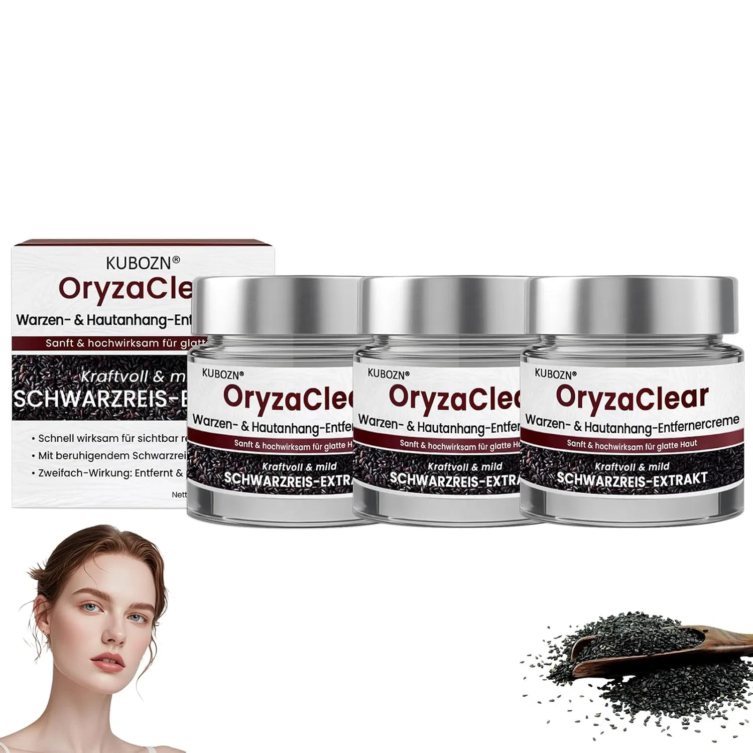 Крем для лица Fummy — С экстрактом черного риса «OryzaClear» от KUBOZN, . , 3 Items