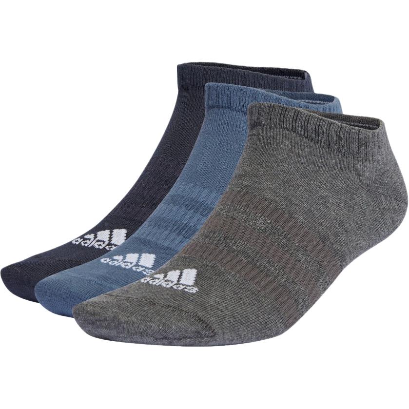 

Носки до щиколотки унисекс 3 пары Adidas, 3 пары (Legend Ink/Серо-голубой/Темно-серый меланж)