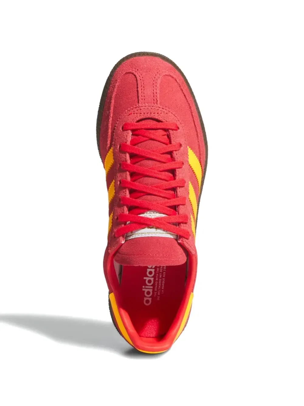 Кеды Handball Spezial на шнуровке Adidas Kids, красный — фото 4