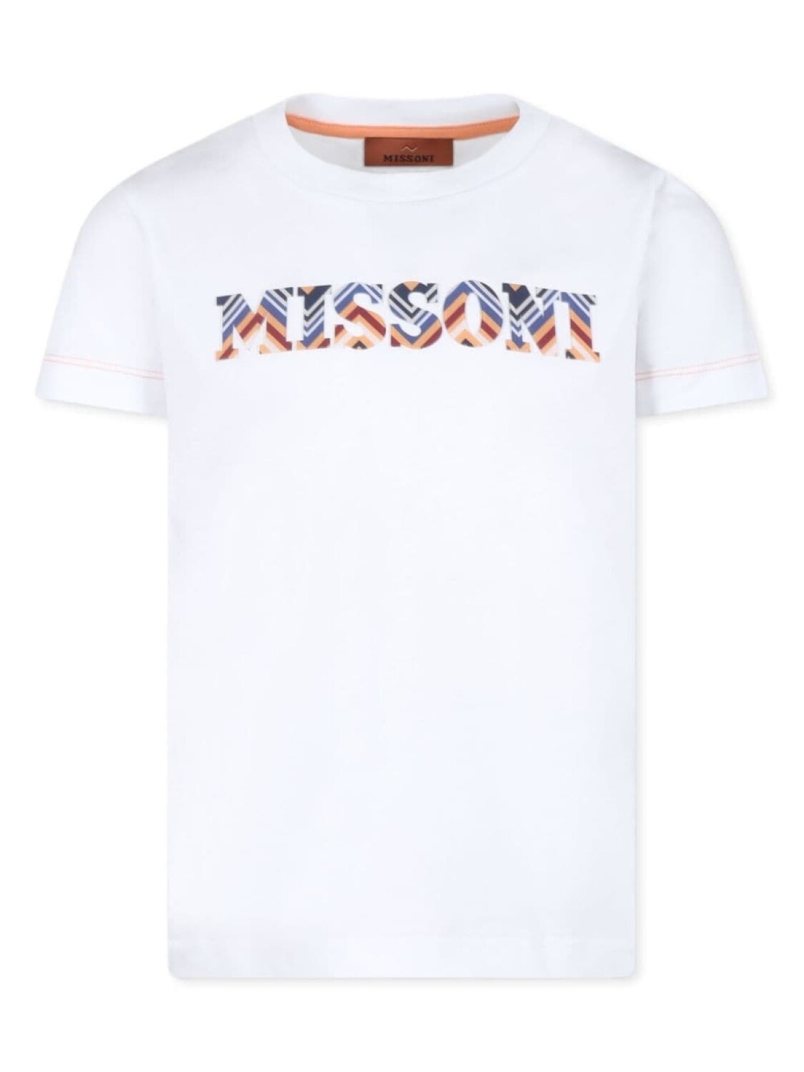 

Missoni Kids футболка из хлопка с логотипом, белый