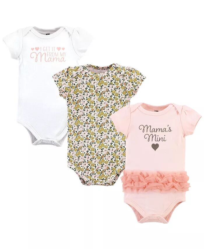 

Хлопковые боди для маленьких девочек, мини-пачка Mamas Hudson Baby, розовый