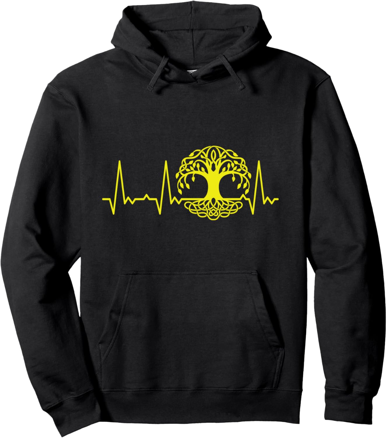 

Худи «Древо жизни с сердцебиением», черное Heartbeat Graphic Gifts For Women, Men, And Kids