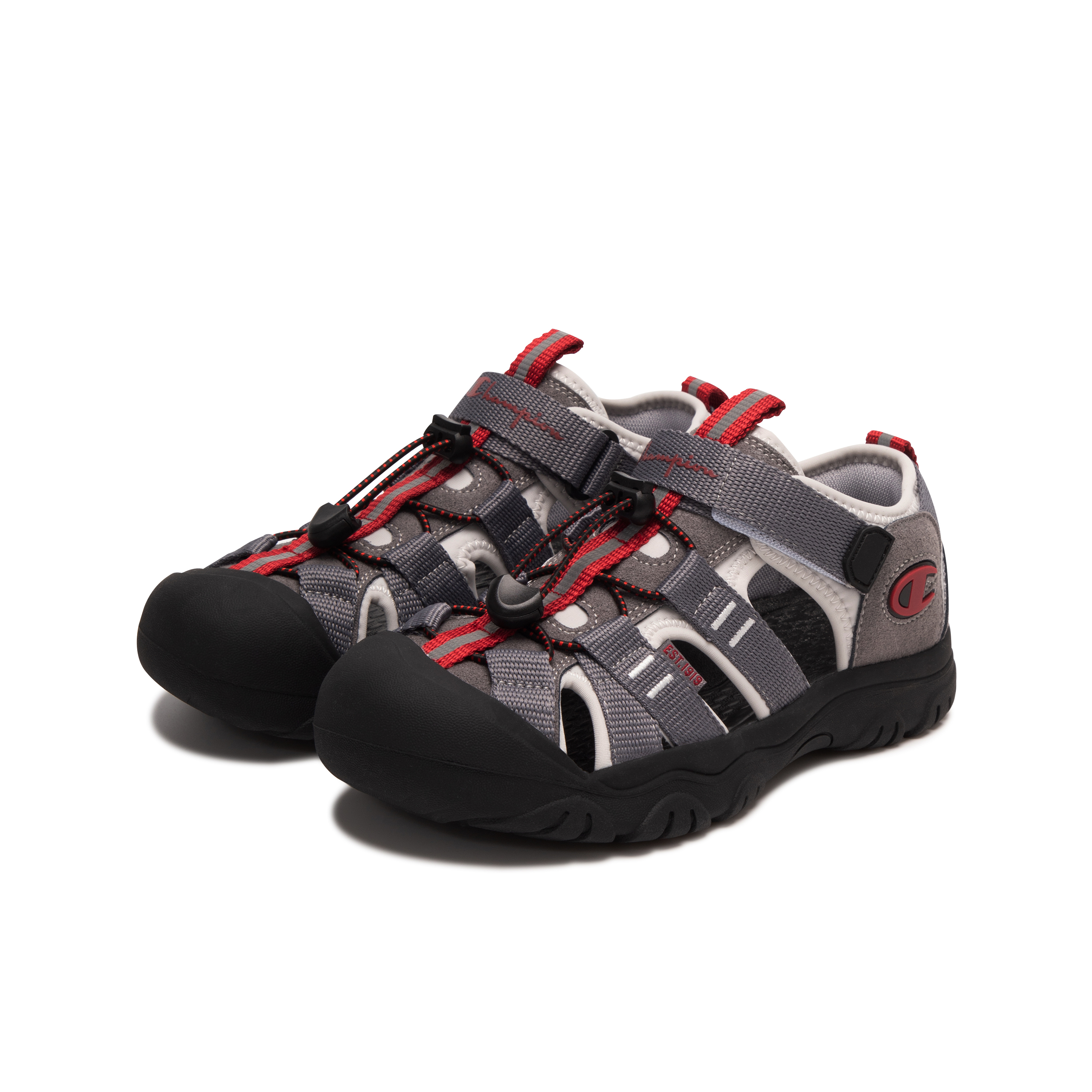 Champion Kids Детские сандалии Solar Rock Grey с противоскользящей подошвой — фото 2