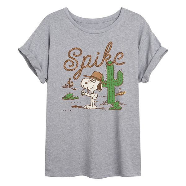 

Футболка Juniors Peanuts Spike oversized Licensed Character, Heather Gray
