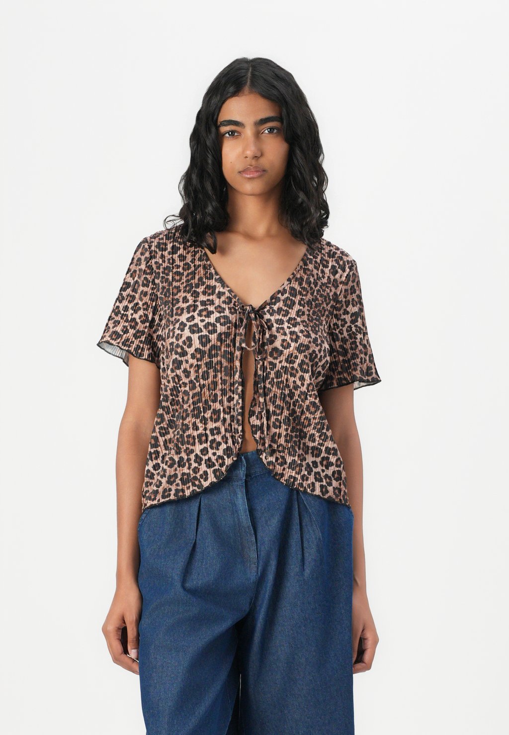 

Блуза PCAMBER V NECK TIE Pieces, черный