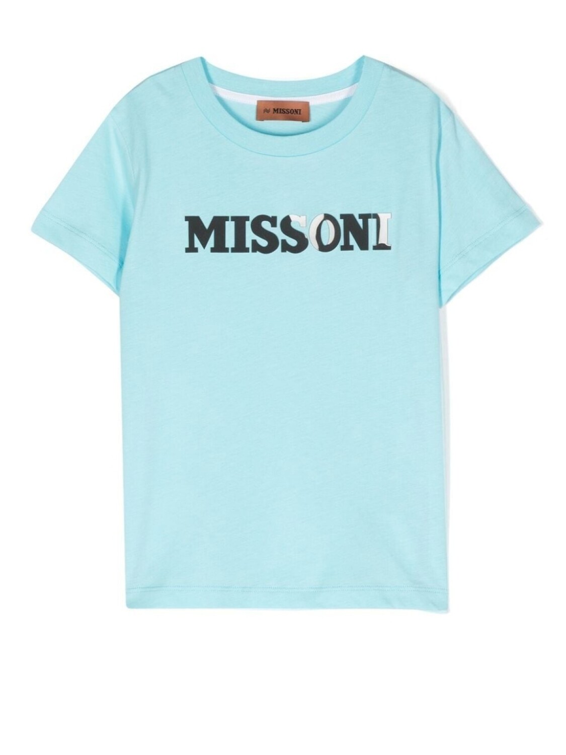 

Missoni Kids футболка с логотипом, синий