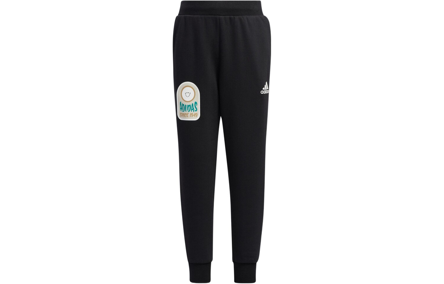 

Детские трикотажные спортивные штаны Adidas, черный