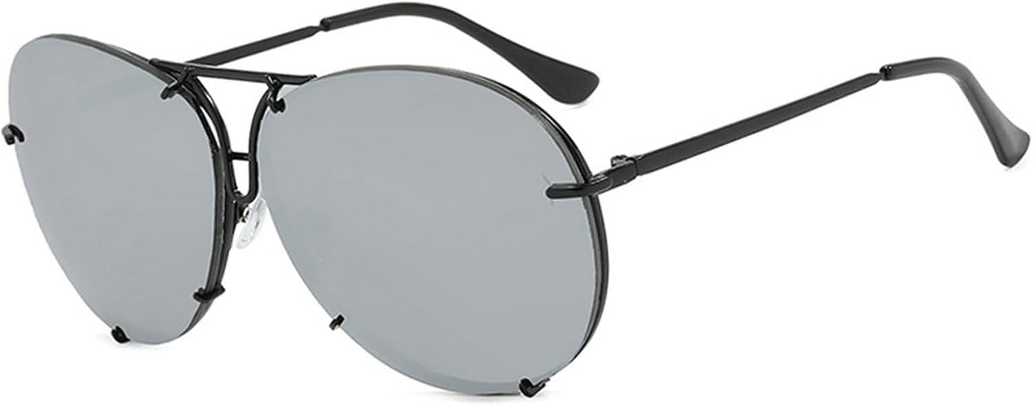 

Солнцезащитные очки-пилот для женщин и мужчин, большие металлические, роскошные, женские, с градиентным переходом цвета, очки с защитой от УФ-излучения UV400 mincl, C15