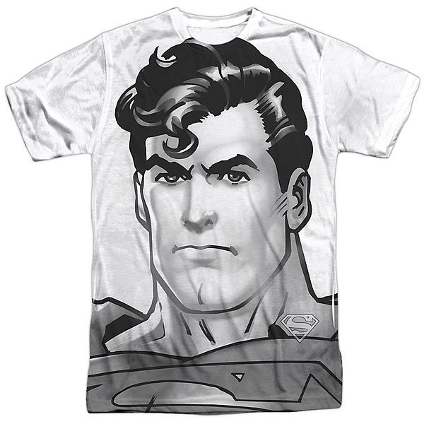 

Футболка с принтом Superman bw head Licensed Character