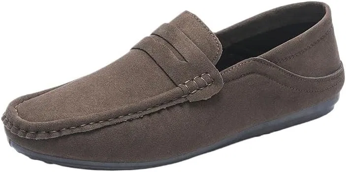 Лоферы мужские замшевые, Brown UOPYNE