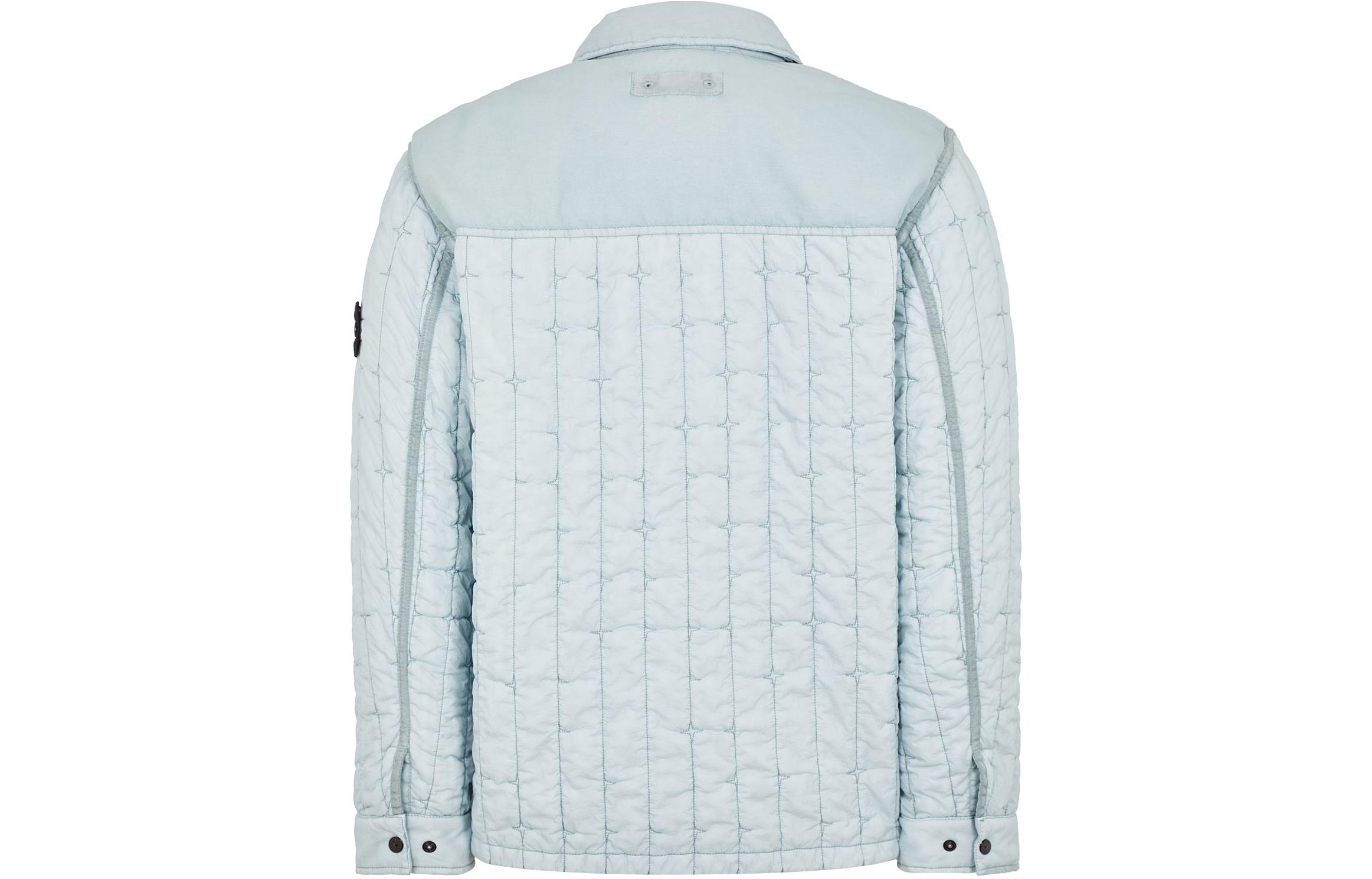 STONE ISLAND Куртка SS24 мужская ледяной морозный синий, Ice Frost Blue — фото 4