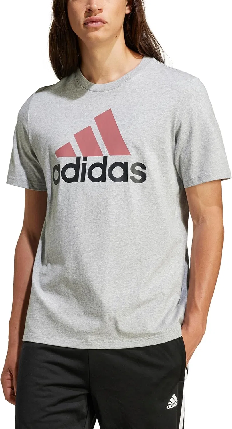 Мужская футболка adidas Essentials Single Jersey с тремя полосками — фото 2