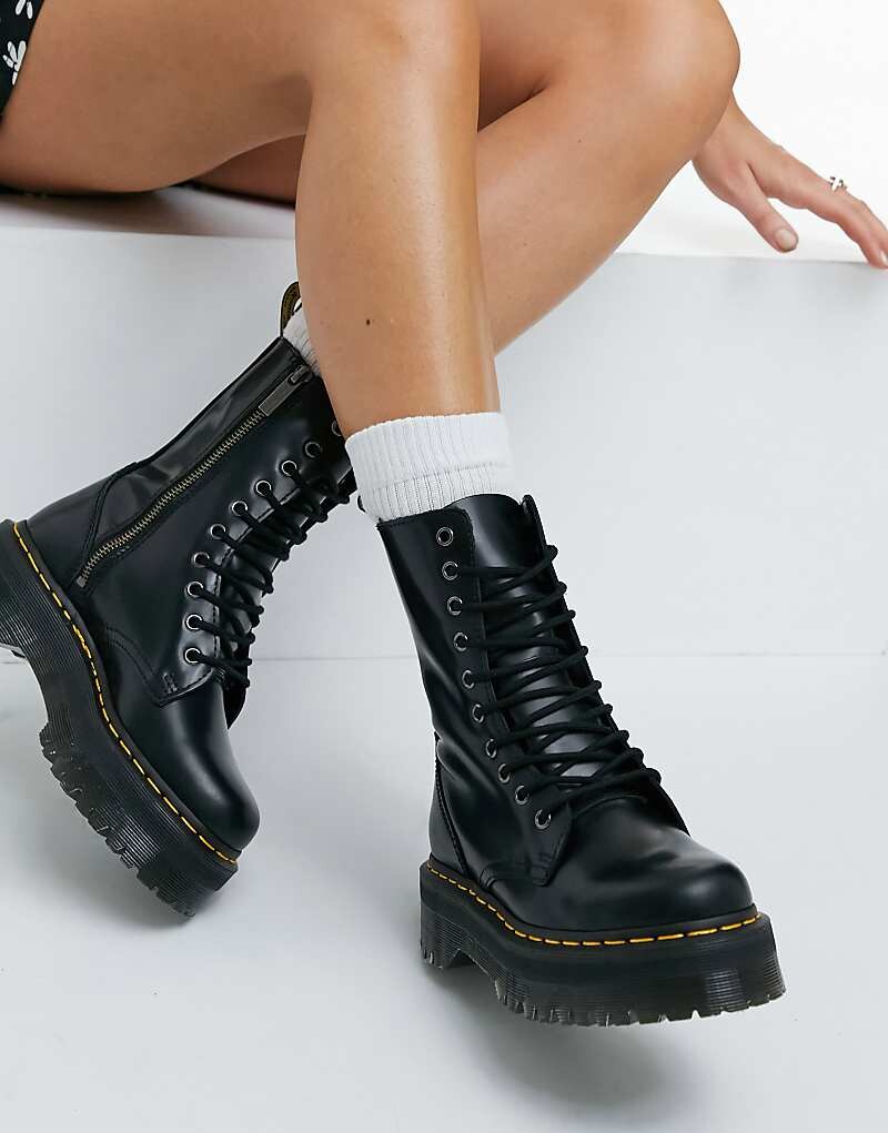

Черные ботинки Dr Martens Jadon Hi