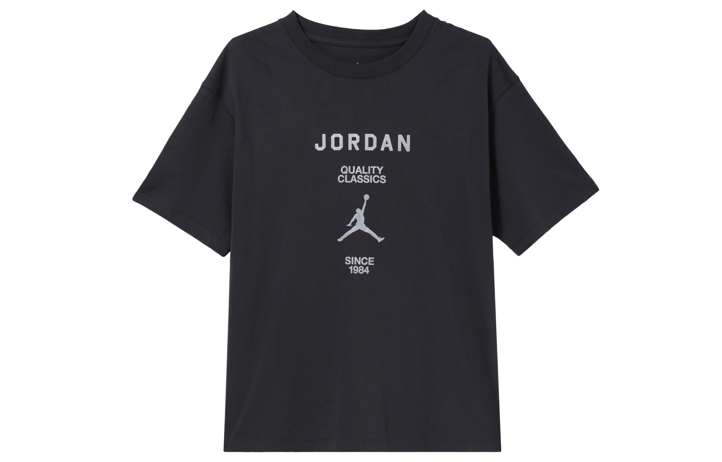 Футболка женская серая черная/бежевая белая Jordan, серая черная/парусная белая — фото 2