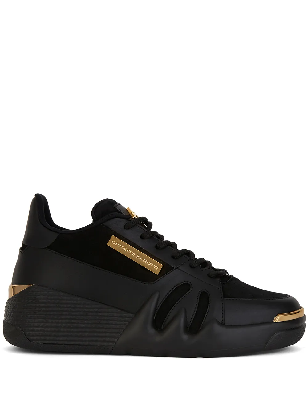 Кроссовки с перфорацией и вставками Giuseppe Zanotti, черный