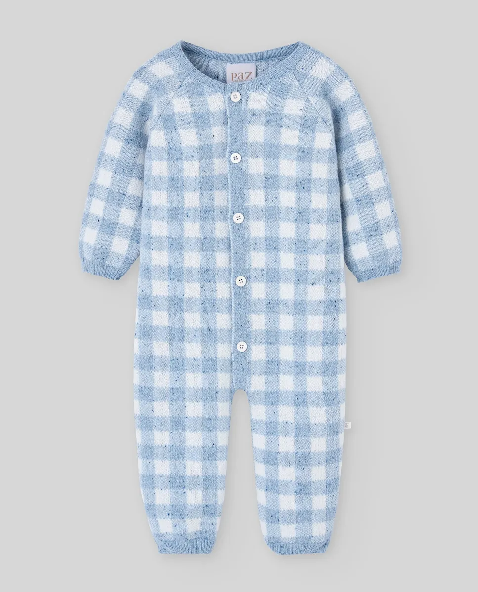 

Клетчатый детский комбинезон коллекции Deva PAZ Rodríguez, синий