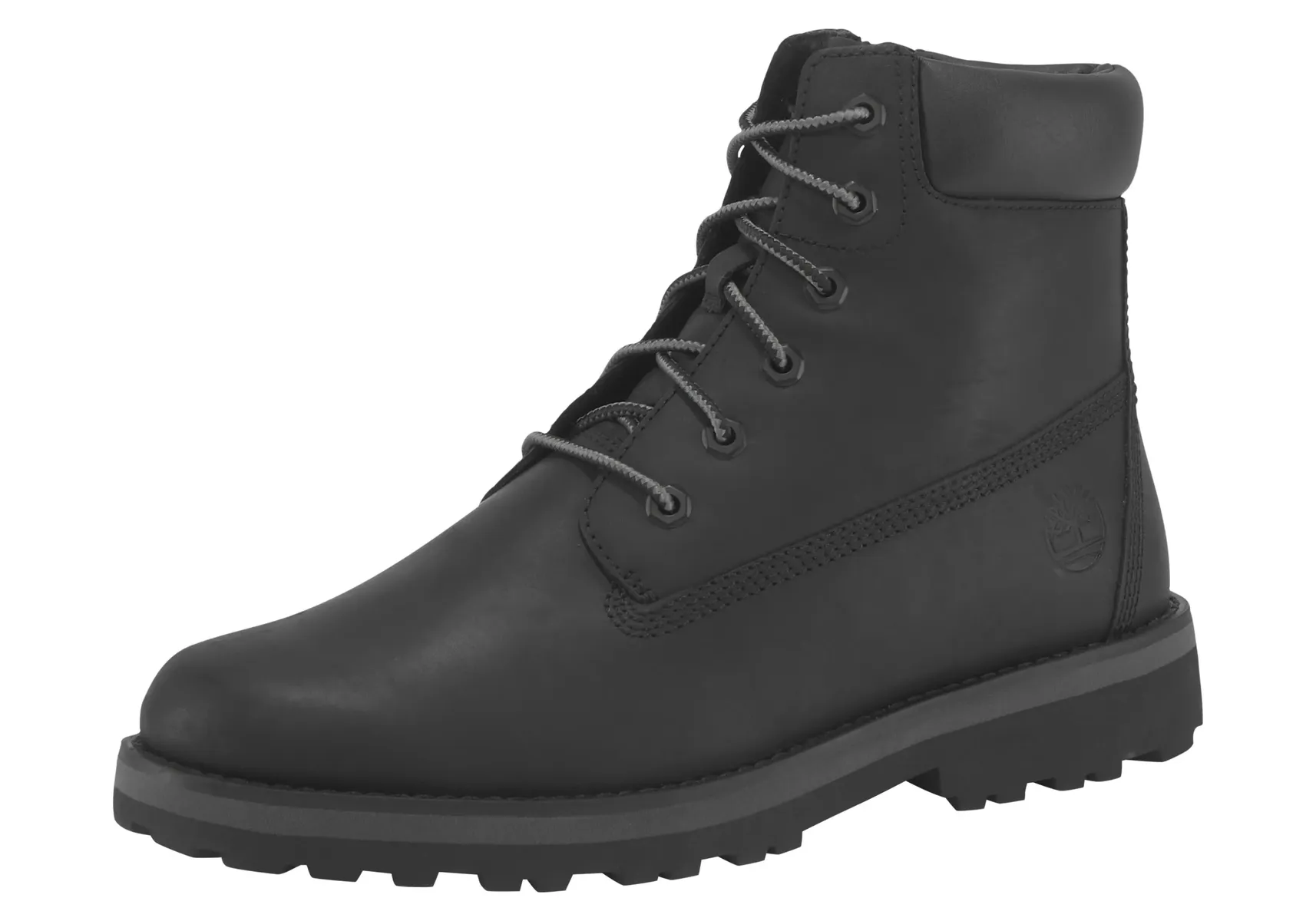 

Ботинки Timberland на шнуровке "Courma Kid Traditional6In", черный