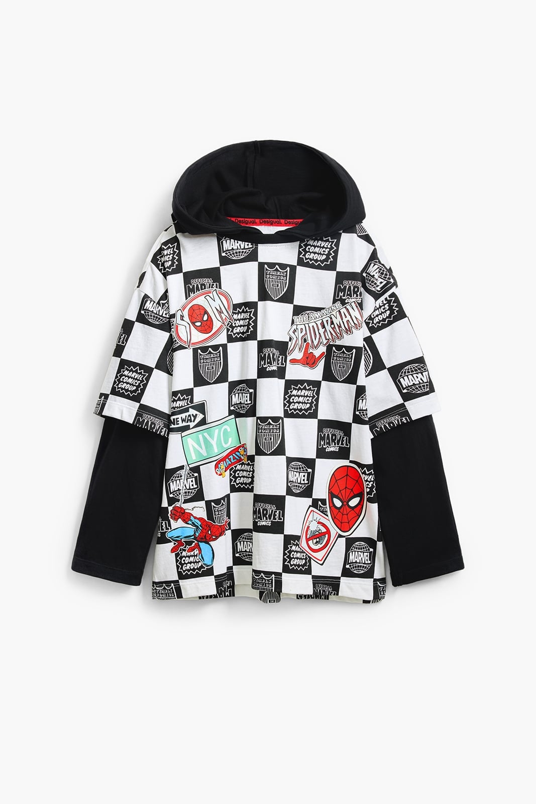 Футболка с изображением персонажей Marvel Desigual, Gray/Black/2000 — фото 4