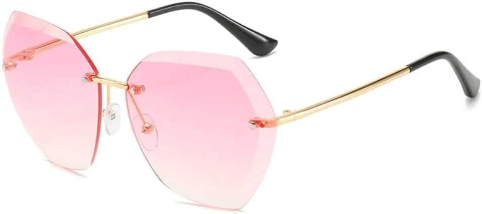 

Модные винтажные солнцезащитные очки-пилот без оправы для женщин и мужчин, ретро-очки с градиентными линзами, женские солнцезащитные очки UV400 generic, C7