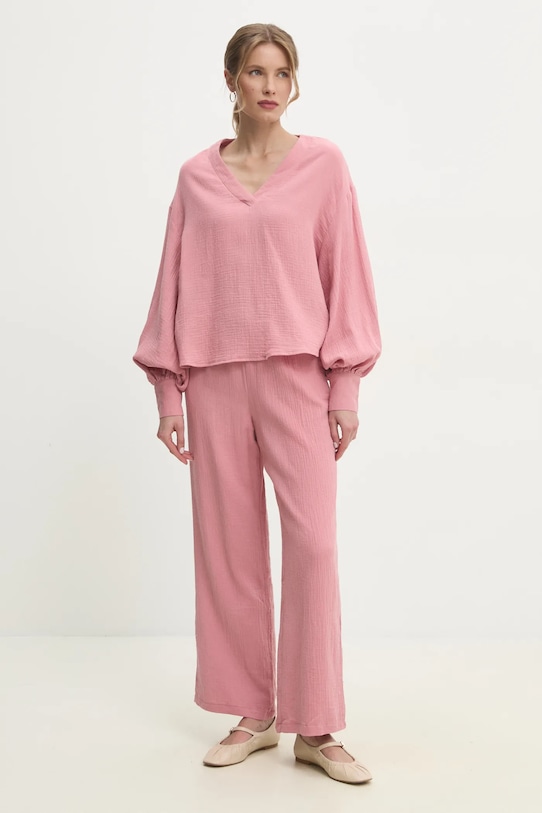 

Хлопковый комплект Answear.Lab, розовый