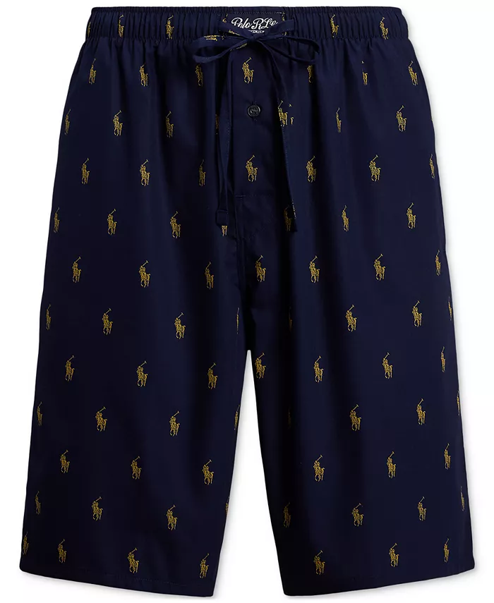 

Мужские плетеные шорты для сна Polo Ralph Lauren, синий