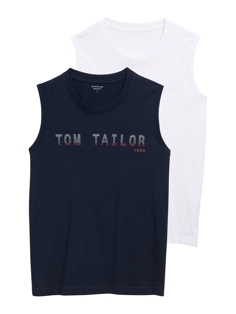 

Рубашка TOM TAILOR, цвет Dark blue/White