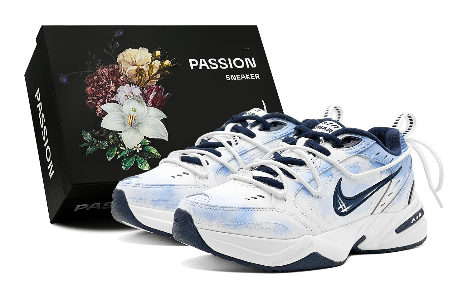 

Кроссовки Air Monarch 4 Chunky унисекс с низким верхом белого цвета Nike, цвет Deep Sky Blue, Белый, Кроссовки Air Monarch 4 Chunky унисекс с низким верхом белого цвета Nike, цвет Deep Sky Blue