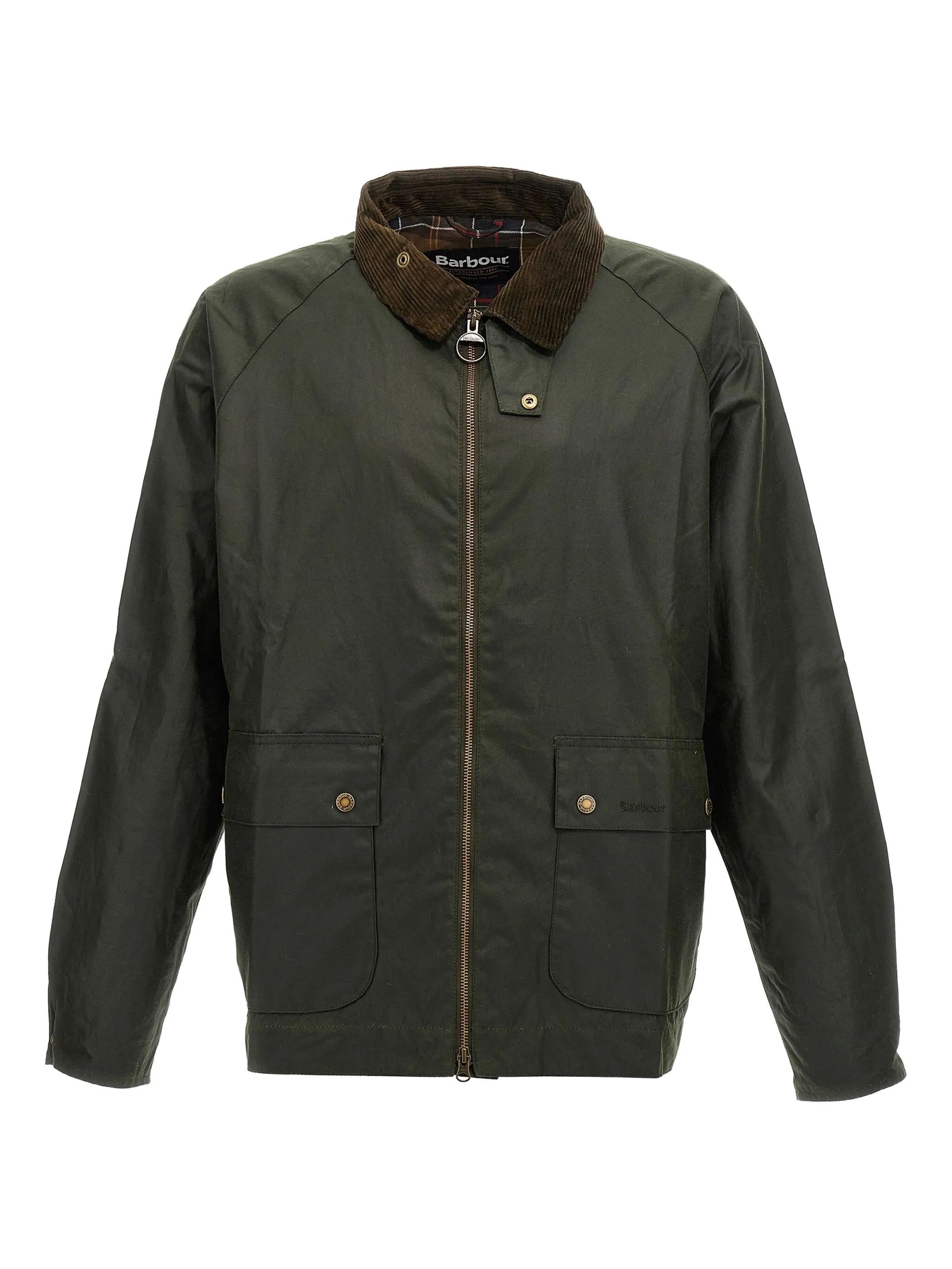 

Короткая куртка Bedale с вельветовым воротником Barbour, зеленый