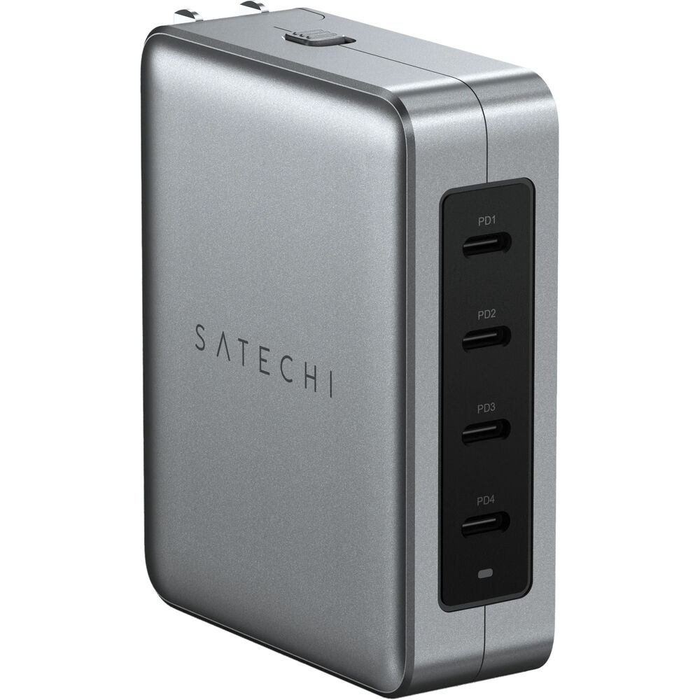 

Зарядное устройство Satechi 145W USB-C 4-Port GaN Travel Charger ST-W145GTM