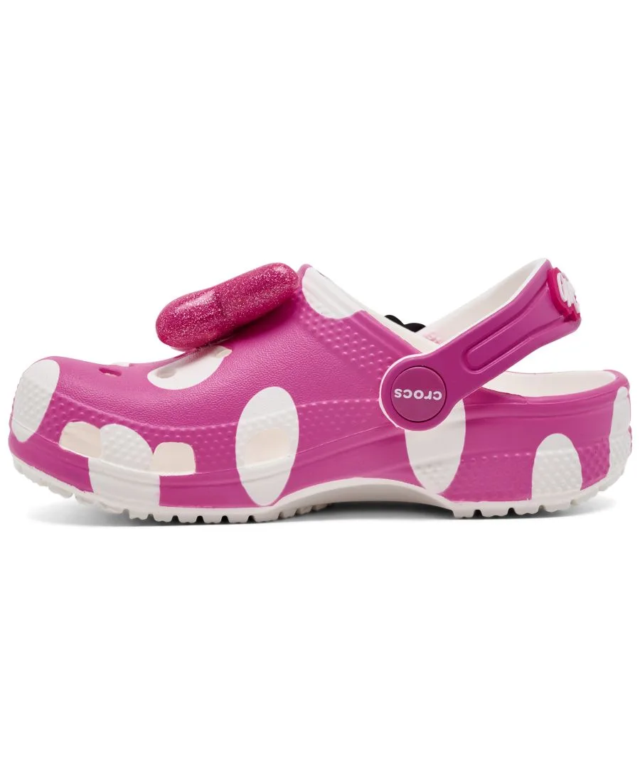 Детские классические сабо Disney с изображением Минни Маус от Finish Line для девочек Crocs, мультиколор — фото 3