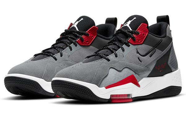 Кроссовки Air Jordan Zoom '92 'Smoke Grey Black Gym Red', серый — фото 3