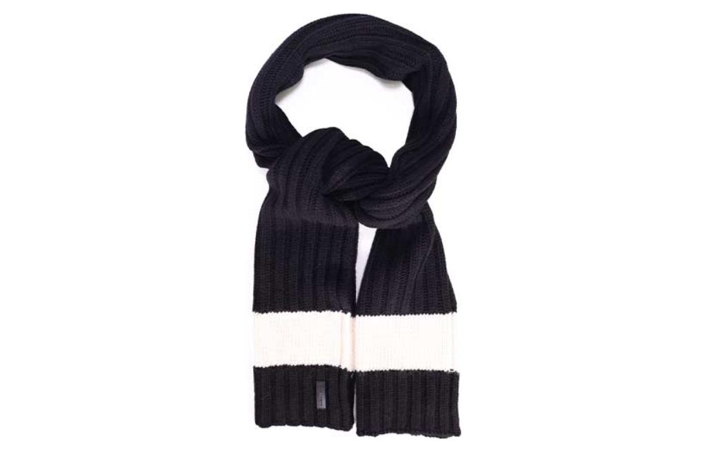 

Шарф вязаный EMPORIO ARMANI, черно-белый