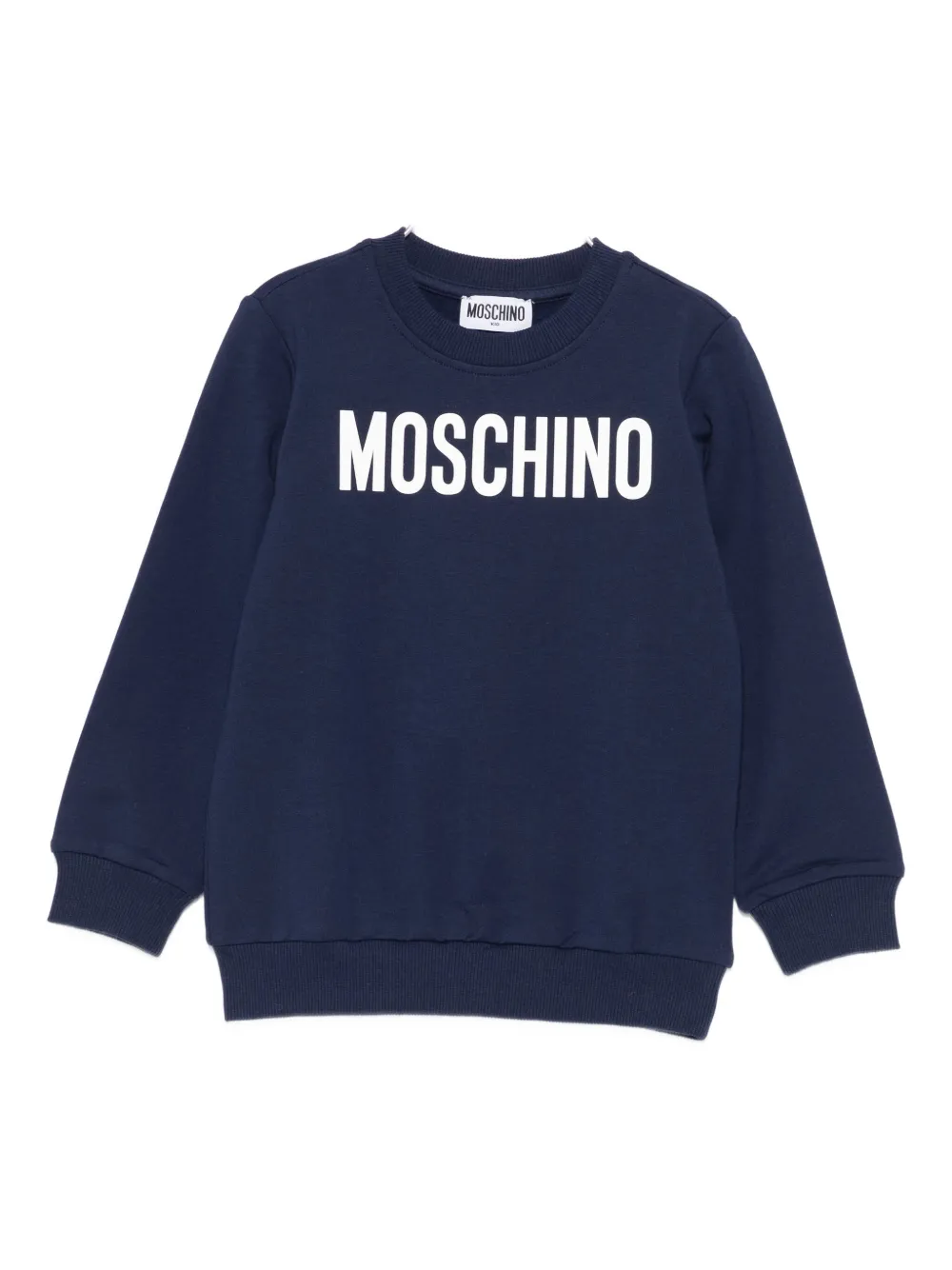 

Толстовка с логотипом Moschino Kids, синий