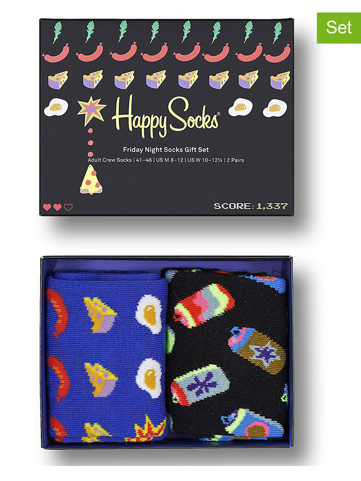 

Носки Happy Socks, цвет blau/schwarz/bunt