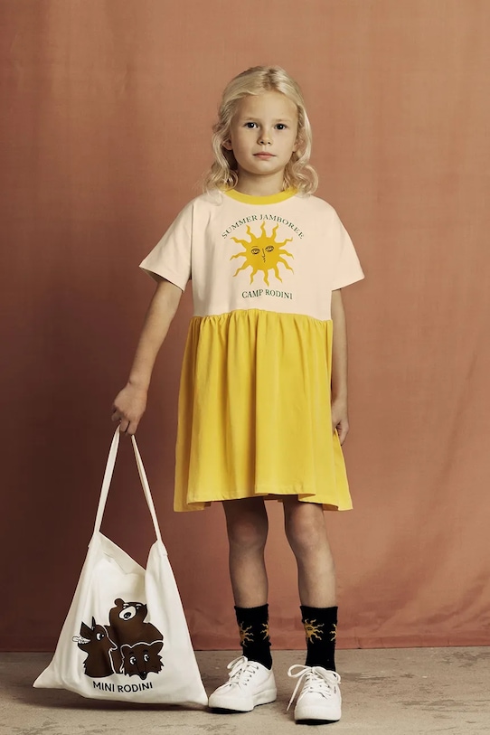 

Детское платье Sun Mini Rodini, желтый