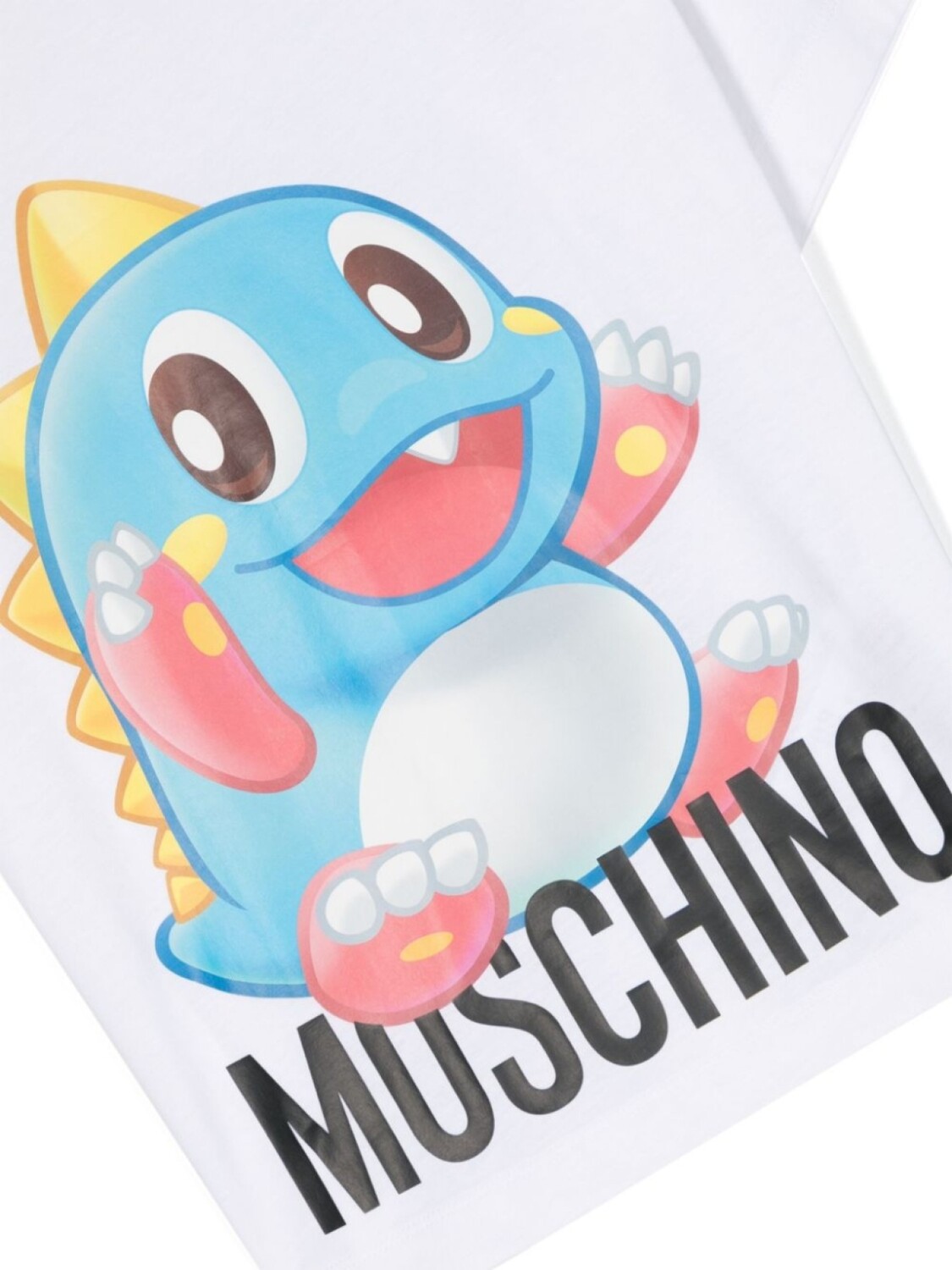 Moschino Kids футболка с принтом, белый — фото 3