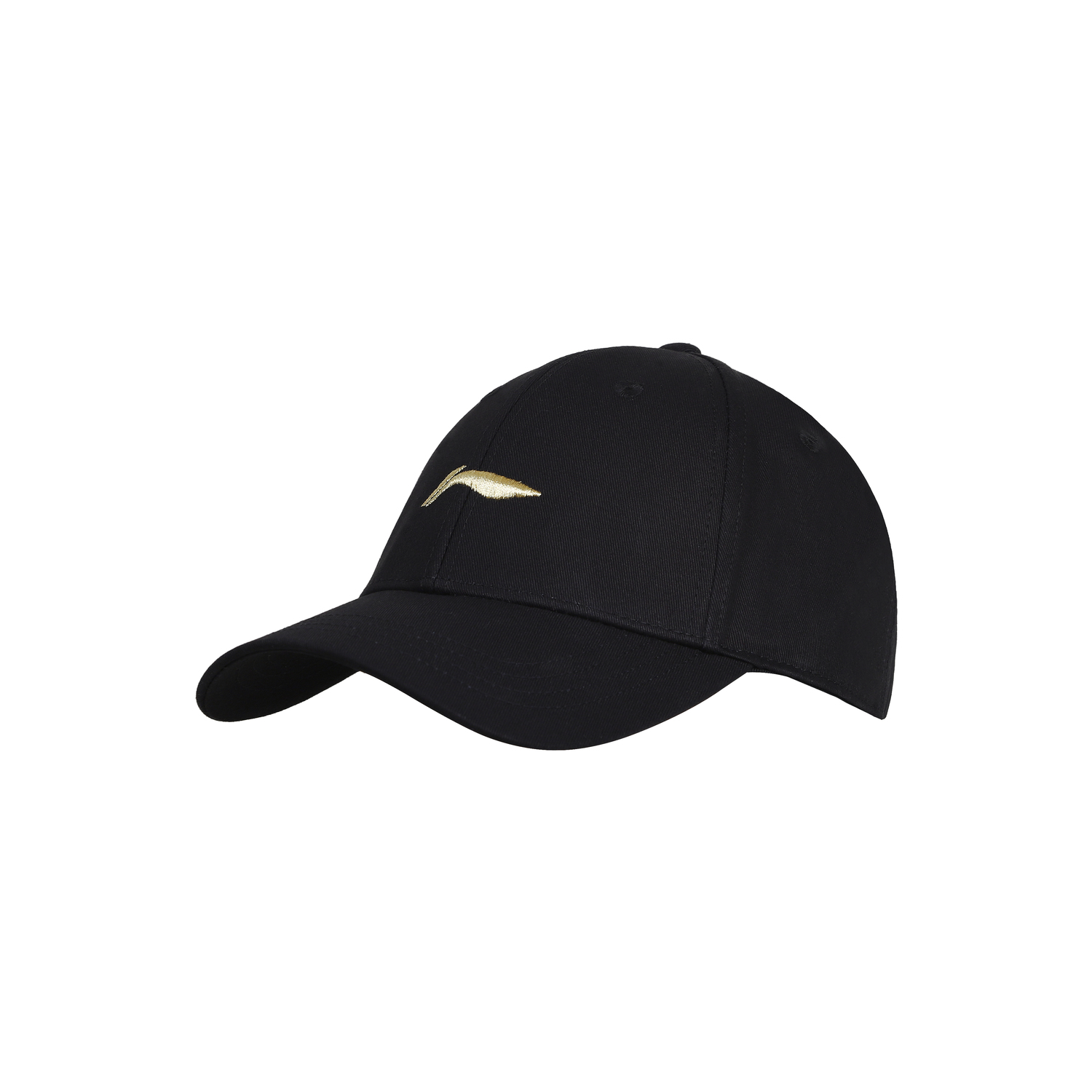 

LINING Хлопковая бейсболка унисекс, Black with Gold Logo