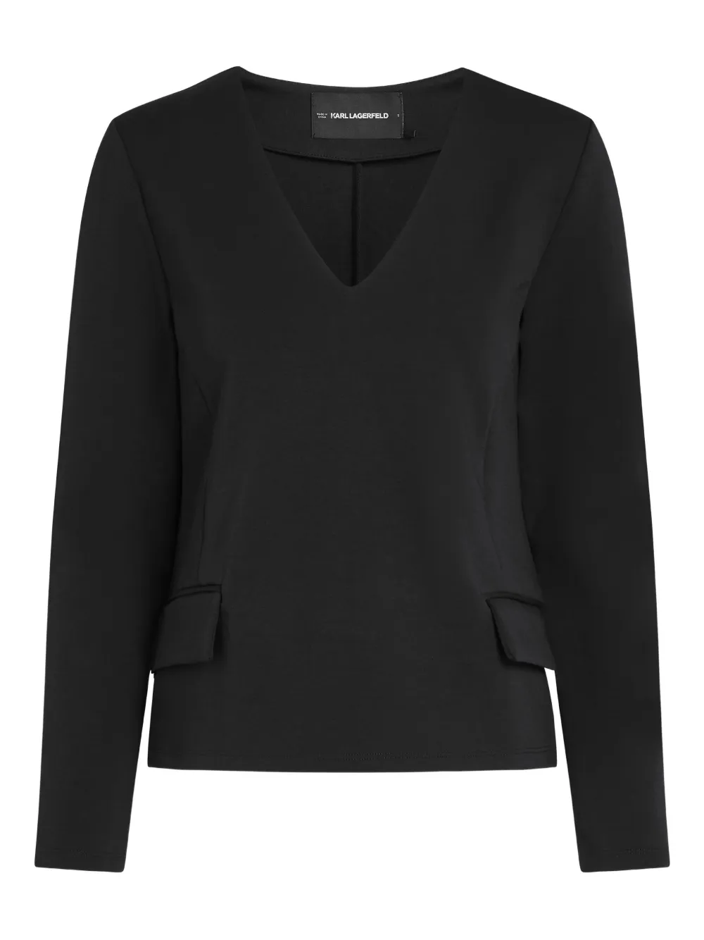 

Топ с клапанными карманами Karl Lagerfeld, черный