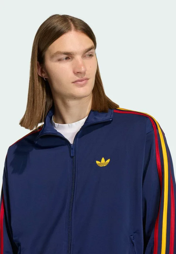 Толстовка firebird tt на молнии Adidas Originals, Dark Blue/Crew Yellow/Team Power Red — фото 3