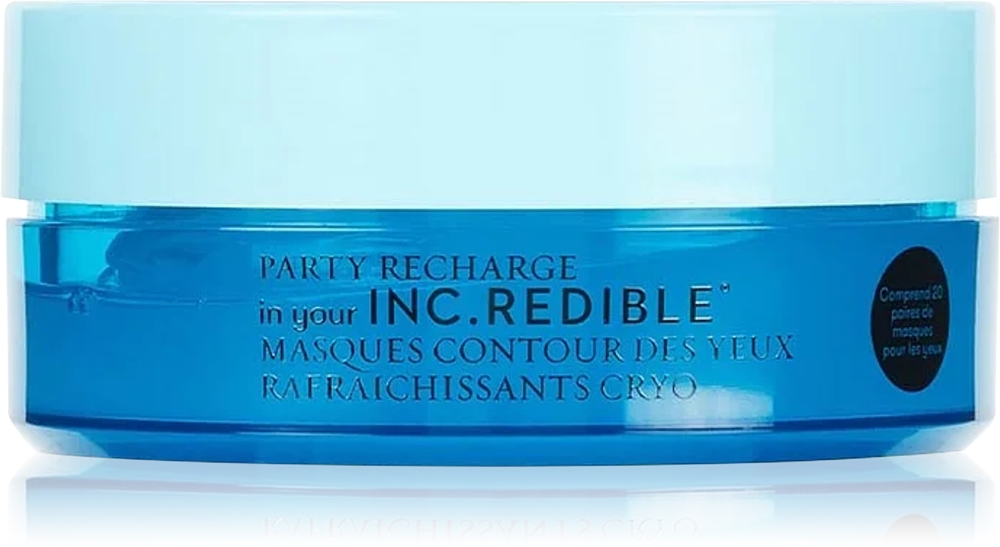 

Гидрогелевая маска для глаз Party Recharge с охлаждающим эффектом Nails Inc., 20 pora