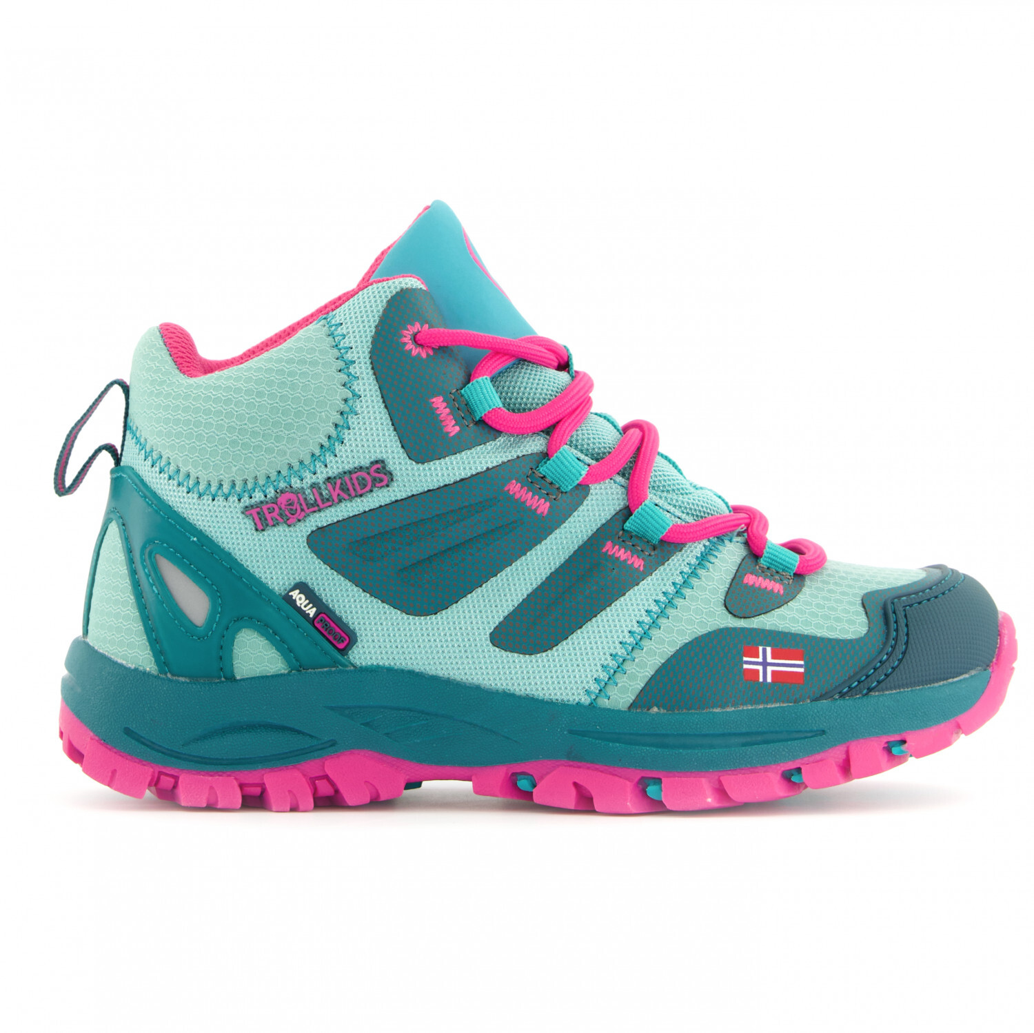 

Ботинки для прогулки Trollkids Kid's Rondane Hiker Mid, цвет Smaragd/Rubine