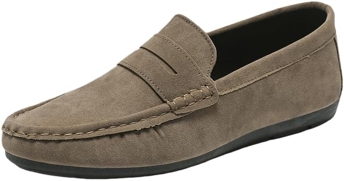 

Мужские повседневные мокасины SPKFHD с мягкой подошвой - удобная обувь для вождения и отдыха, хаки