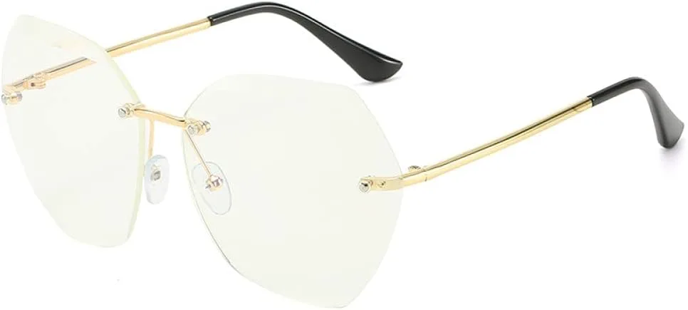 

Модные винтажные солнцезащитные очки-пилот без оправы для женщин и мужчин, ретро-очки с градиентными линзами, женские солнцезащитные очки UV400 generic, C6