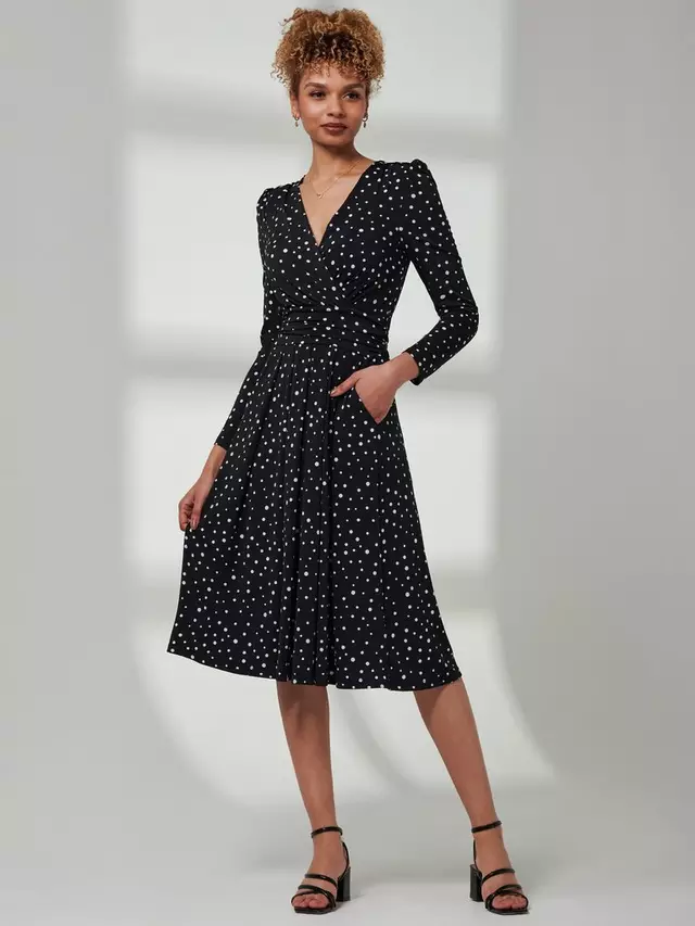 

Платье Jolie Moi Rafella Spot Midi, цвет black/white