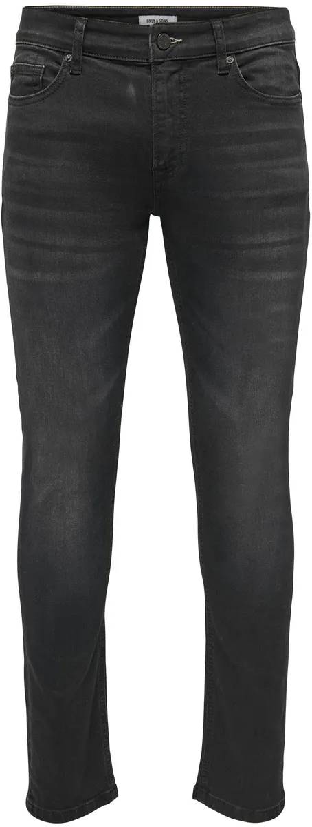 

Узкие джинсы ONLY & SONS "OS BLACK 5497 JEANS CS", черный