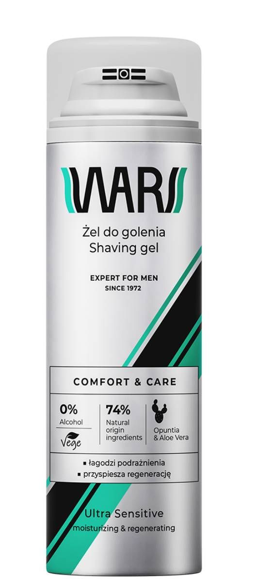 

Гель для бритья Wars Expert For Men Ultra Sensitive, 200 мл